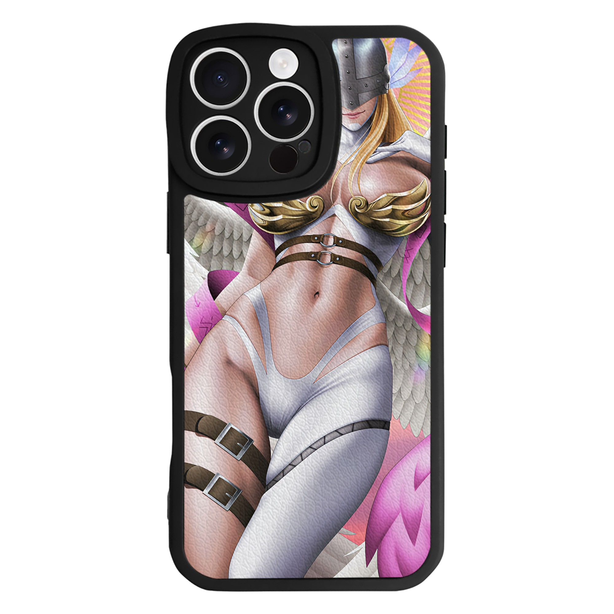 （画像用） Digimon デジタルモンスター/デジモン 【iPhone 16シリーズ対応】シリコンスマホケース（レザー調） 材質：シリコン